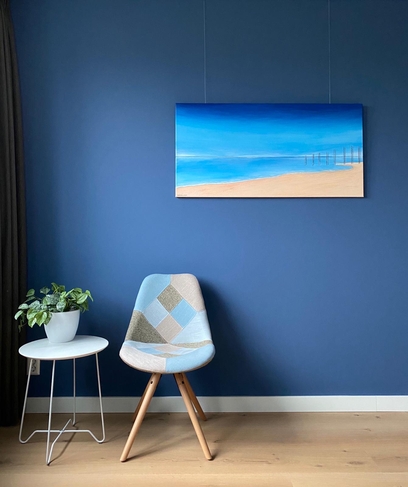 Schilderijen Strand Paal 33 van Texels beeldend kunstenaar Angelina Stiehl