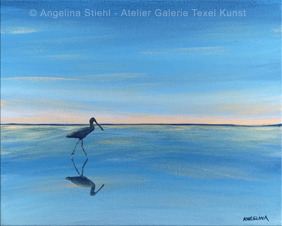 Gem&auml;lde Pl&uuml;schkopfente Texel von der Texeler bildenden K&uuml;nstlerin Angelina Stiehl