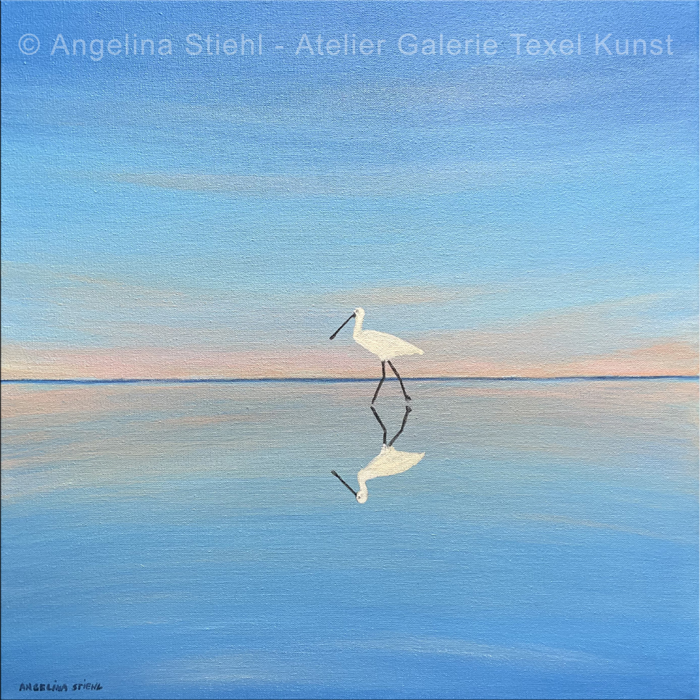 Gem&auml;lde L&ouml;ffler laufend von Texeler bildender K&uuml;nstlerin Angelina Stiehl