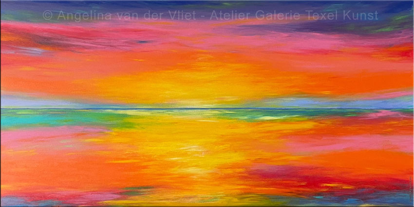 Schilderij Dynamisch Texel door Angelina Stiehl