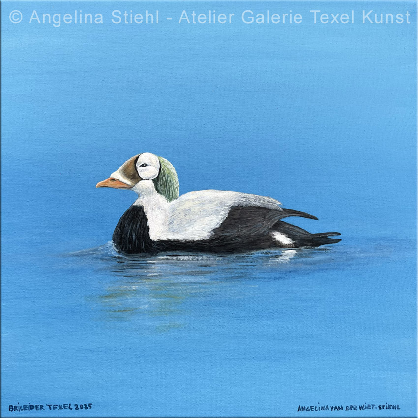 Schilderij Brileider Texel door Texels beeldend kunstenaar Angelina Stiehl