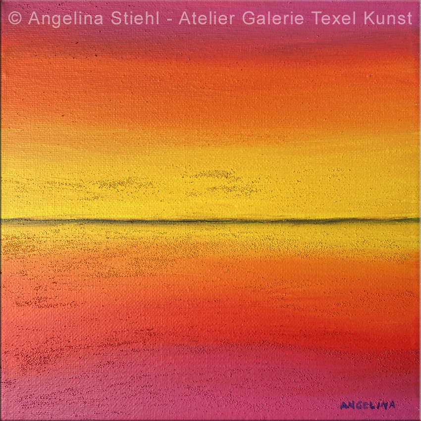 Kleurrijke schilderijen Texel door Texels beeldend kunstenaar Angelina Stiehl